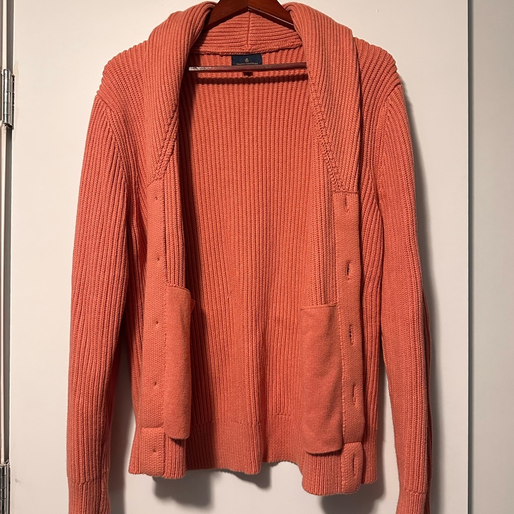 Brooks Brothers Coral Cardigan Sweater